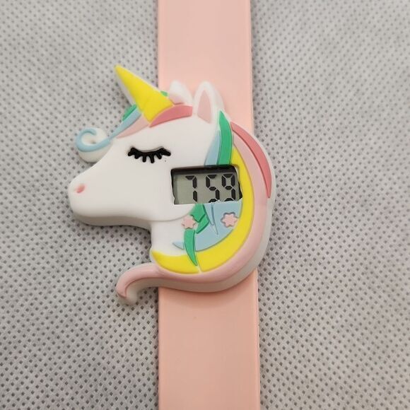 Girls Unicorn Slap Strap Silcone Watch - Picture 6 of 8